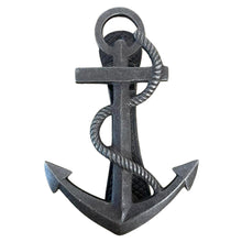 Load image into Gallery viewer, CAST IRON ANCHOR DOOR KNOCKER with antique finish | Nautical Knocker | Handmade front door knocker | Hand door knocker | seaside door knocker | loud door knocker | Antique style | 15cm x 11cm
