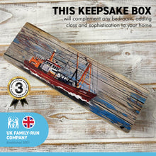 Load image into Gallery viewer, Wooden Fishing Boat Keepsake Box | Jewellery box | Trinket Box | Memory Box | Keepsake and Wooden Gift Boxes |Keepsake boxes with lids
