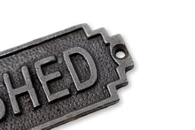 Load image into Gallery viewer, Cast Iron Antique Style Retro Dads Shed Wall Plaque