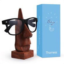 Load image into Gallery viewer, Nose shaped wooden spectacle holder