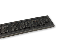 Load image into Gallery viewer, Cast Iron Antique Style Retro Please Knock Wall Plaque
