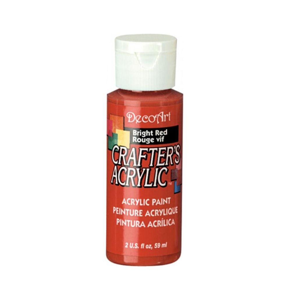 DecoArt Crafter's All Purpose Acrylic Paint 59ml - Bright Red