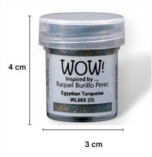 Load image into Gallery viewer, Wow! Glitter Embossing Glitter 15ml | EGYPTIAN TURQUOISE | Free your creativity and give your embossing sparkle