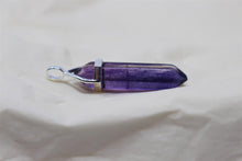 Load image into Gallery viewer, Fluorite DT Crystal Point Ritual Therapy Pendant
