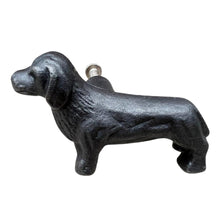 Load image into Gallery viewer, CAST IRON ADORABLE DOG DRAWER KNOB for Kitchen cupboards | Cast Iron Antique style finish | Vintage charm meets modern functionality | 6.5cm wide x 2cm depth
