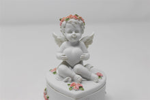 Load image into Gallery viewer, Beautiful ceramic Angel Cherub figurine ornament trinket box / perfect gift for Mum/ Mothers / Grandma / Sister / Grave Memorial / Gifts for the home / living room / home décor