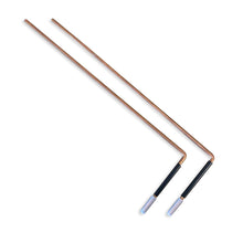 Load image into Gallery viewer, COPPER DOWSING DIVING RODS with Handles and INSTRUCTIONS for use