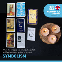 Load image into Gallery viewer, The original Rider Waite Tarot deck with an instructional booklet.