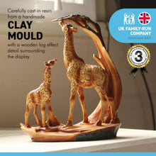 Load image into Gallery viewer, Eye catching free standing graceful giraffe and calf decorative ornament