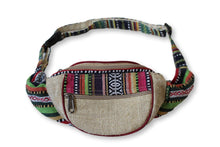 Load image into Gallery viewer, Hemp Cotton Travel Bum Hip Bag Money Belt Assorted Color
