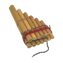 Load image into Gallery viewer, Zampona Double Row Panpipes 17cm x 8.5cm | 13 Pipes | Traditional South American Instrument | Made in Peru | Pan Pipe instrument | flute instrument | instrumental | Fair Trade