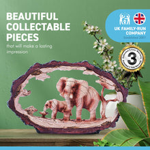 Load image into Gallery viewer, Eye catching free standing Stately Elephant with baby Calf Decorative Ornament
