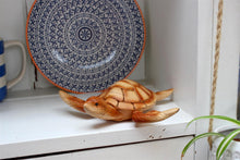 Load image into Gallery viewer, Nautical Gift Wood Effect Turtle 18cm