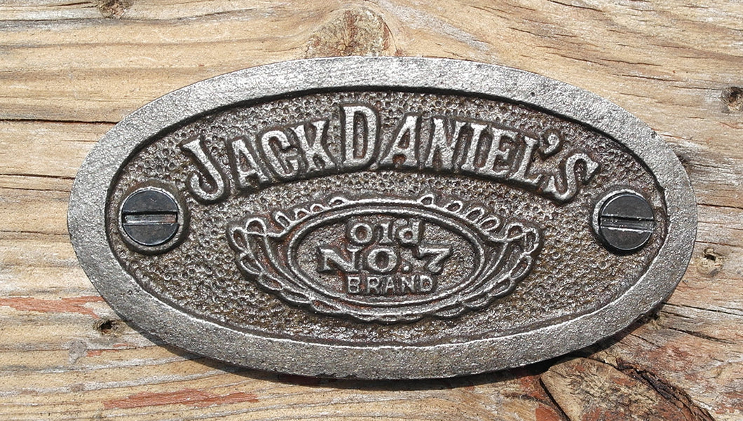 Cast Iron antique style Jack Daniels Door Wall Plaque