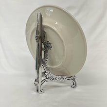Load image into Gallery viewer, Vintage Aluminium Large Silver Ornate Plate Stand Photo Display