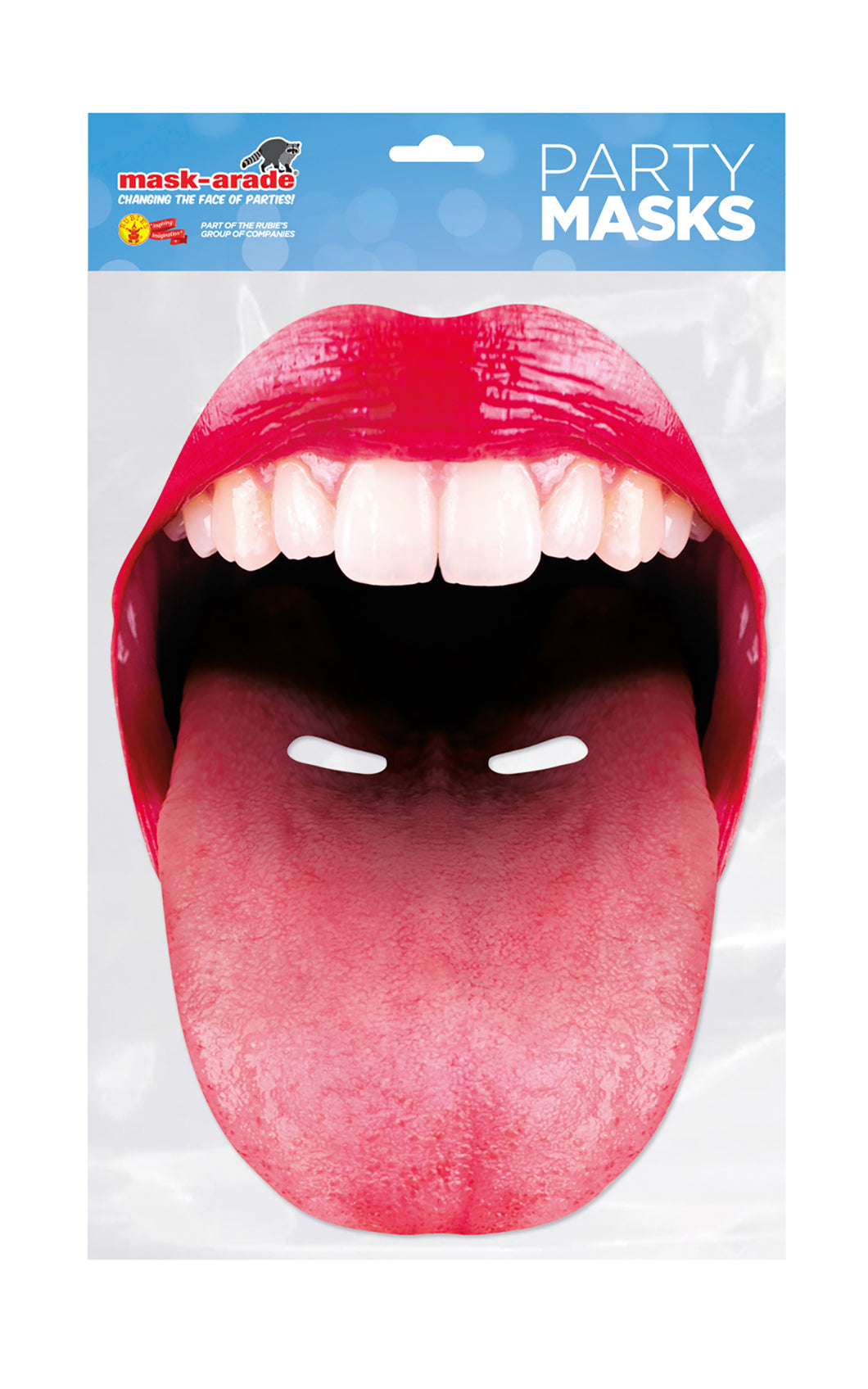 Big mouth tounge official fancy dress face mask
