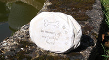 Load image into Gallery viewer, Resin dog memorial plaque
