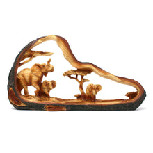 Load image into Gallery viewer, Free standing graceful elephant and family decorative ornament
