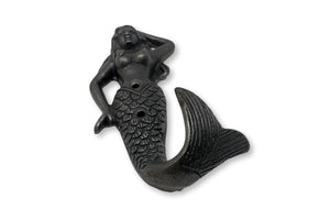 Cast Iron Antique Style Wall Mounted Mermaid Hook