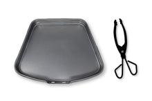 Load image into Gallery viewer, Large Silver Ash Pan with Detachable Handle and Coal Log Tongs