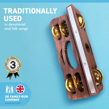 Load image into Gallery viewer, Pair of wooden kartal hand cymbals