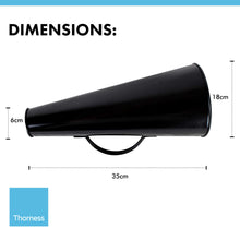 Load image into Gallery viewer, Vintage style large metal Megaphone
