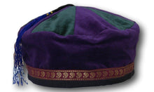Load image into Gallery viewer, Medium sized cotton smoking / thinking / lounging cap with tassel