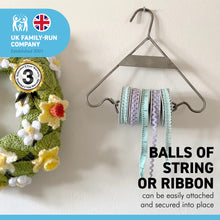 Load image into Gallery viewer, Cast iron hanging jute string dispenser garden accessory | Garden accessory | Potting shed |Craft accessory | garden twine holder | ribbon holder