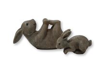 Load image into Gallery viewer, Mother and Baby Bunny Indoor Outdoor Animal Gift Home Garden Ornament