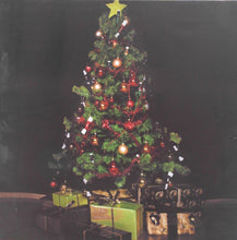 Load image into Gallery viewer, Christmas tree LED canvas print - comes alive with real illumination
