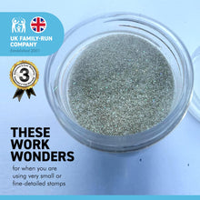 Load image into Gallery viewer, WOW! Glitter embossing glitter | 15ml | SILVER SNOW EMBOSSING GLITTER| Jo Firth-Young | Free your creativity and enhance your card making sparkle | WS329