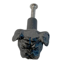 Load image into Gallery viewer, CAST IRON CUTE TERRIER DOG DRAWER KNOB for Kitchen cupboards | Cast Iron Antique style finish | Vintage charm meets modern functionality | 3.5cm wide x 2cm depth