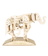 Load image into Gallery viewer, 3D-Model Construction Mechanical Elephant Plywood 159-Piece
