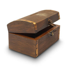 Load image into Gallery viewer, Great fun "Real" wooden treasure chest money box