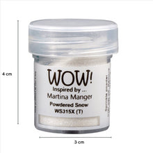 Load image into Gallery viewer, Wow! Glitter Embossing Glitter 15ml | POWDERED SNOW | Free your creativity and give your embossing sparkle