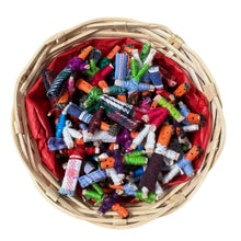 Load image into Gallery viewer, Basket of 72 Guatemalan handmade Mini Worry Dolls