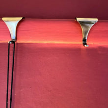 Load image into Gallery viewer, Set of 2 POLISHED BRASS PICTURE RAIL HOOK 2 Inches / 50mm | Victorian Fittings | Victorian House | Picture Hook | Dado picture rail | picture rail hangers | picture hook no nails