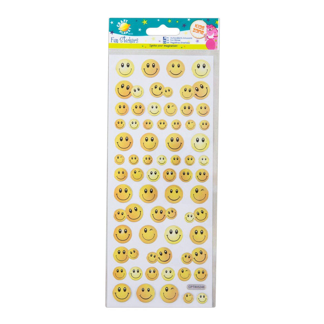 Craft Planet CPT 805246 Fun Smiley Stickers