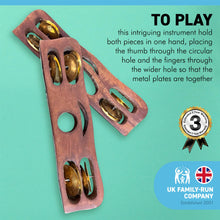 Load image into Gallery viewer, Pair of wooden kartal hand cymbals