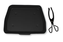 Load image into Gallery viewer, Black Metal Ash Pan - 33cm Wide (13") with Lightweight Coal and Log Tongs