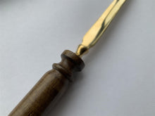 Load image into Gallery viewer, Baseball Metal Letter Opener envelope opener Stationery opener Ideal Wedding / Anniversary Gift for Baseball Fan Friend Family with Wooden Handle