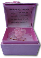 Load image into Gallery viewer, Gift for your Mother - Hand sculpted crystal rose pose with 22kt detailing