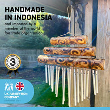 Load image into Gallery viewer, Triple bamboo windchime
