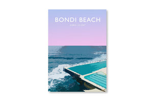 Bondi Beach Ocean Pool Modern Style Travel Print