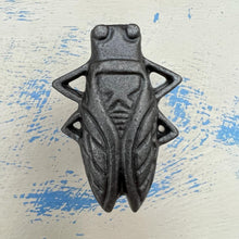 Load image into Gallery viewer, CAST IRON FUNKY BUG DRAWER KNOB for Kitchen cupboards | Cast Iron Antique style finish | Vintage charm meets modern functionality | 5cm long x 2cm depth