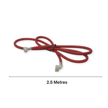 Load image into Gallery viewer, Set of 2 Premium quality universal Washing Machine INLET HOSES for Hot and Cold water Red and Blue 2.5M New Dishwasher Replacement Hoses | STRAIGHT and ANGLED 90 DEGREE CONNECTORS