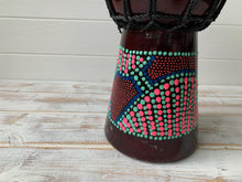 Load image into Gallery viewer, Djembe Drum Hand Painted 30cm Tall Percussion Instrument