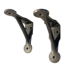 Load image into Gallery viewer, 2 x GALLOWS PENNY END SHELF BRACKETS – 6 X 6 Inch Grey Cast Iron Heavy Duty Pair of Wall Bracket for Shelves | Grey Shelf Brackets | Vintage Wall Shelf brackets | Classic Industrial Style Bracket