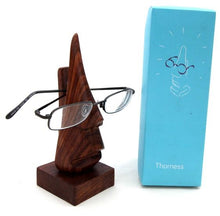 Load image into Gallery viewer, Nose shaped wooden spectacle holder