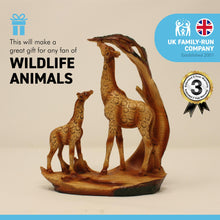 Load image into Gallery viewer, Eye catching free standing graceful giraffe and calf decorative ornament